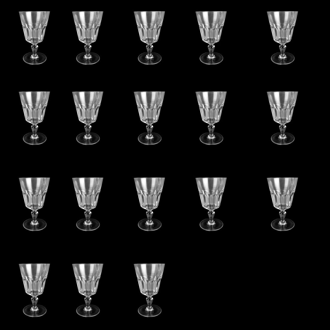 Vintage Baccarat "Bretagne" Crystal Glasses (1 of 5)