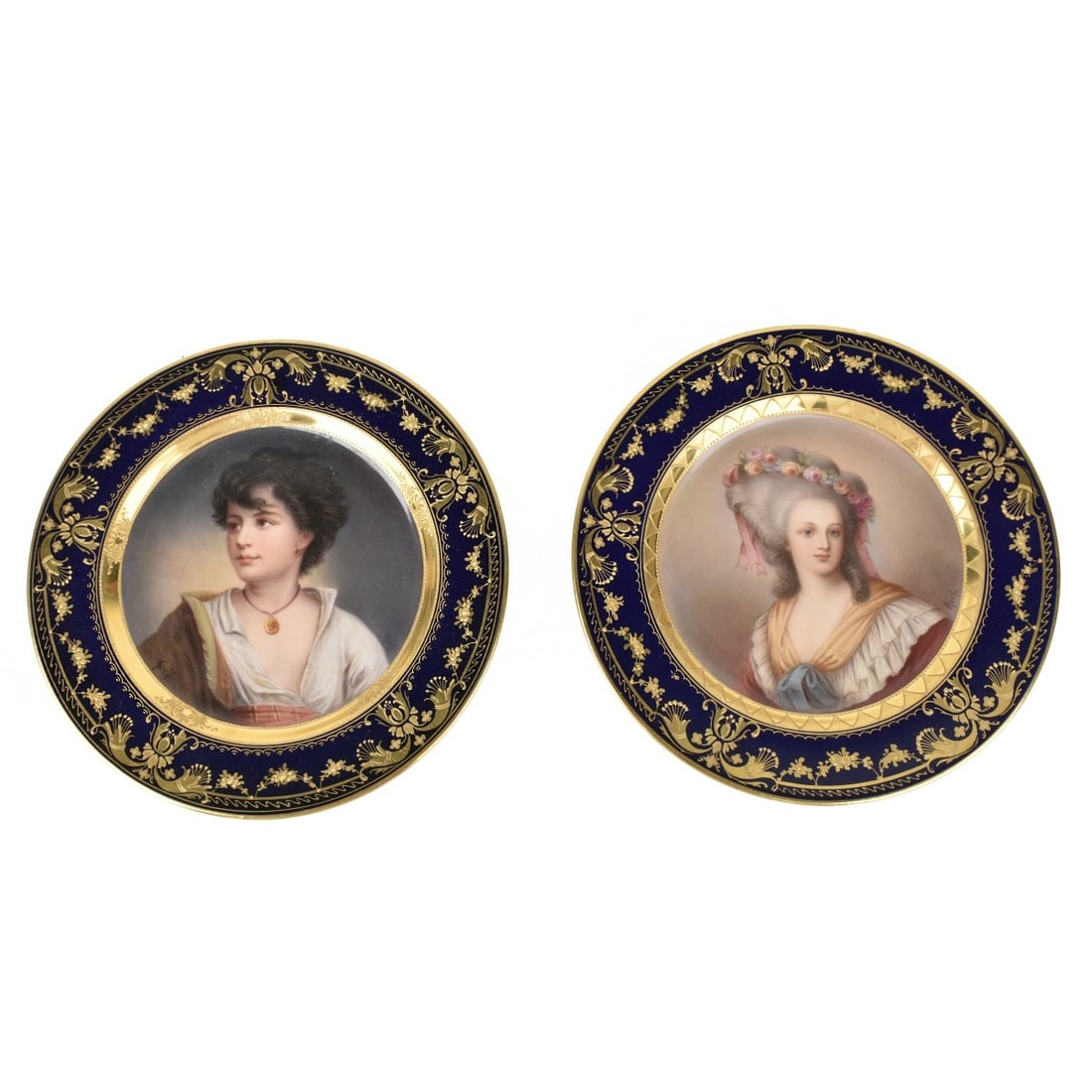 Royal Vienna Portrait Plates (1 of 7)