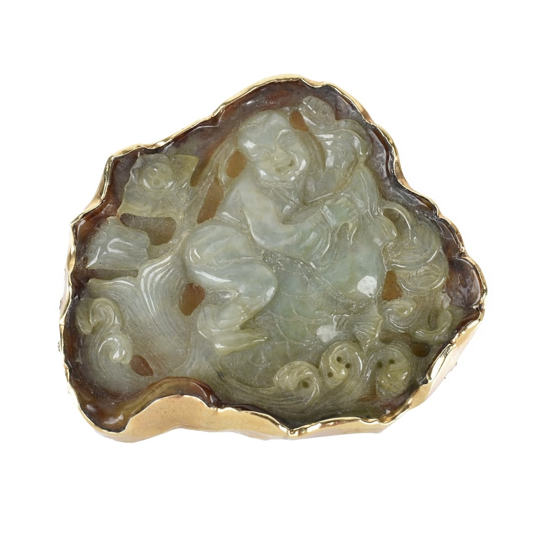 14K Mounted Jade Carving (1 of 4)