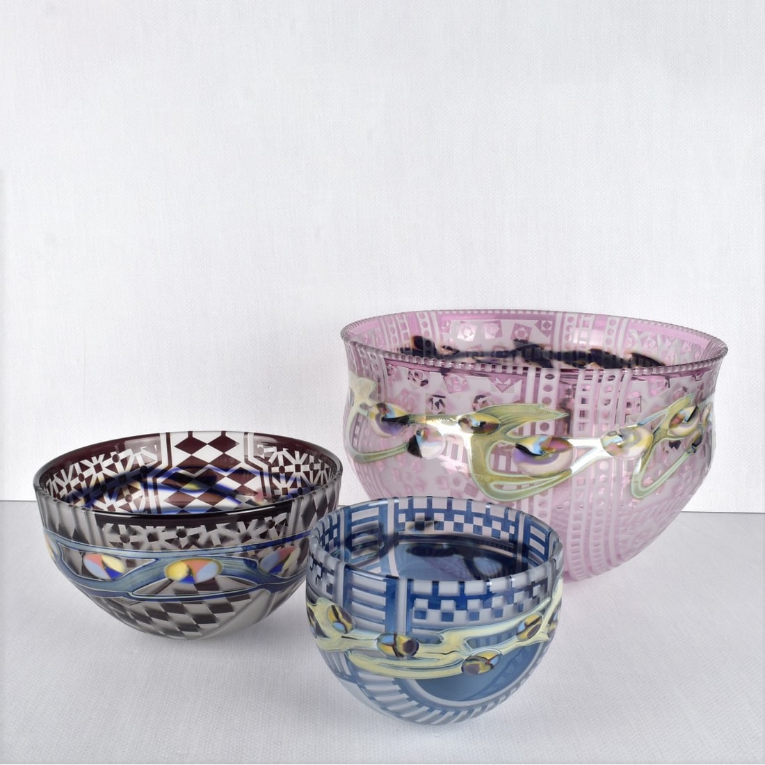 Modern Art Glass Bowls (1 of 4)