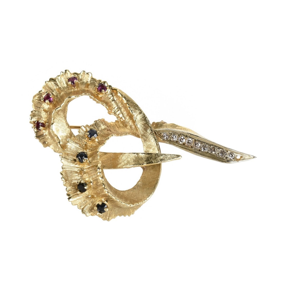 Gemstone and 14K Brooch (1 of 4)