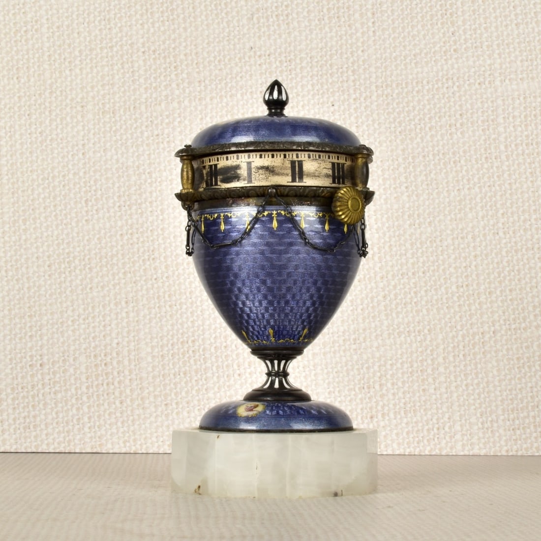 Austrian Guilloche Enamel Annular Clock (1 of 5)