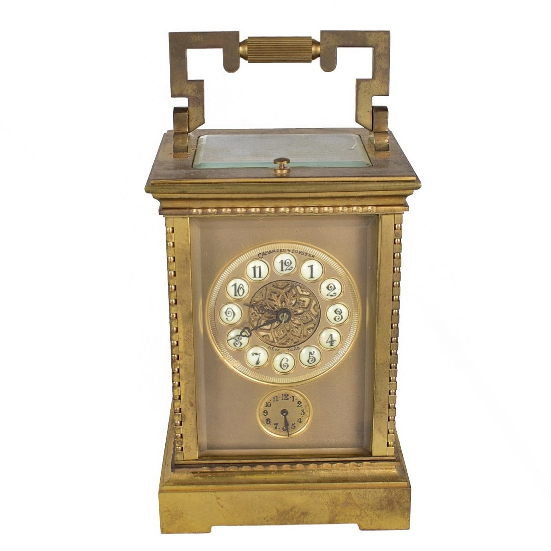Brass Quarter Repeater Carriage Clock (1 of 9)
