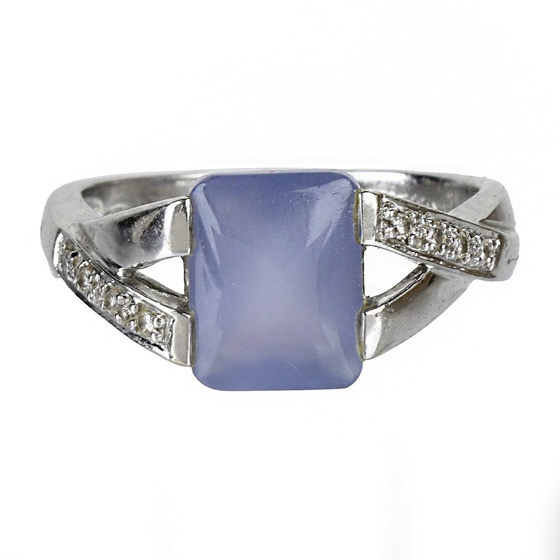 Chalcedony, Diamond and 14K Ring (1 of 5)