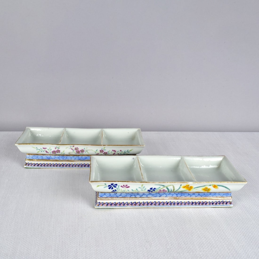 Antique Chinese Famille Rose Divided Tray (1 of 6)