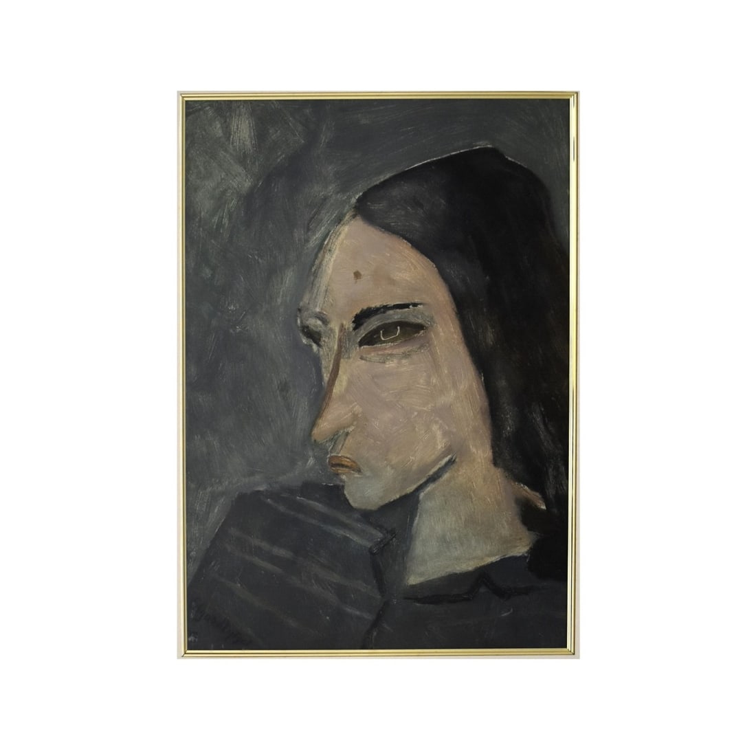 Edgard Tytgat (Belgian, 1879-1957) O/B: Edgard Tytgat (Belgian, 1879-1957) Oil on Board. Portrait of a woman. Signed lower left. Measures sight 17" H x 12-3/8" W. Frame 27" H x 22-1/2" W. Condition: Good condition. Estimate: $300.00 - $400.