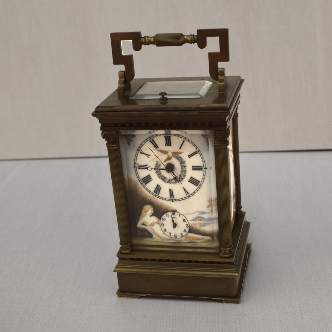Antique French Gold Gilt Carriage Clock (1 of 6)