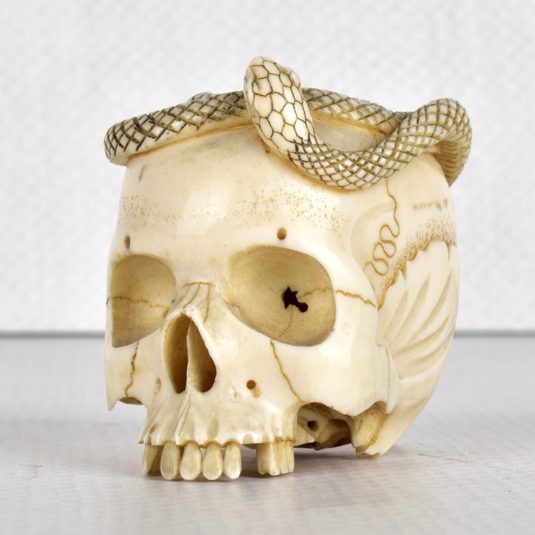 Antique Carving of A Skull (1 of 8)