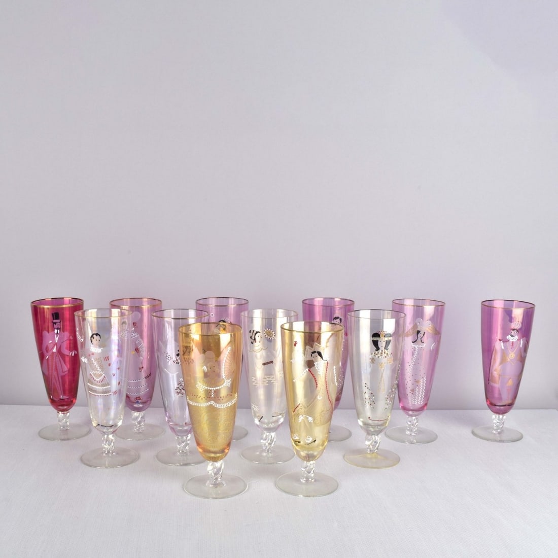 Hand Painted and Etched Drinking Glasses (1 of 5)