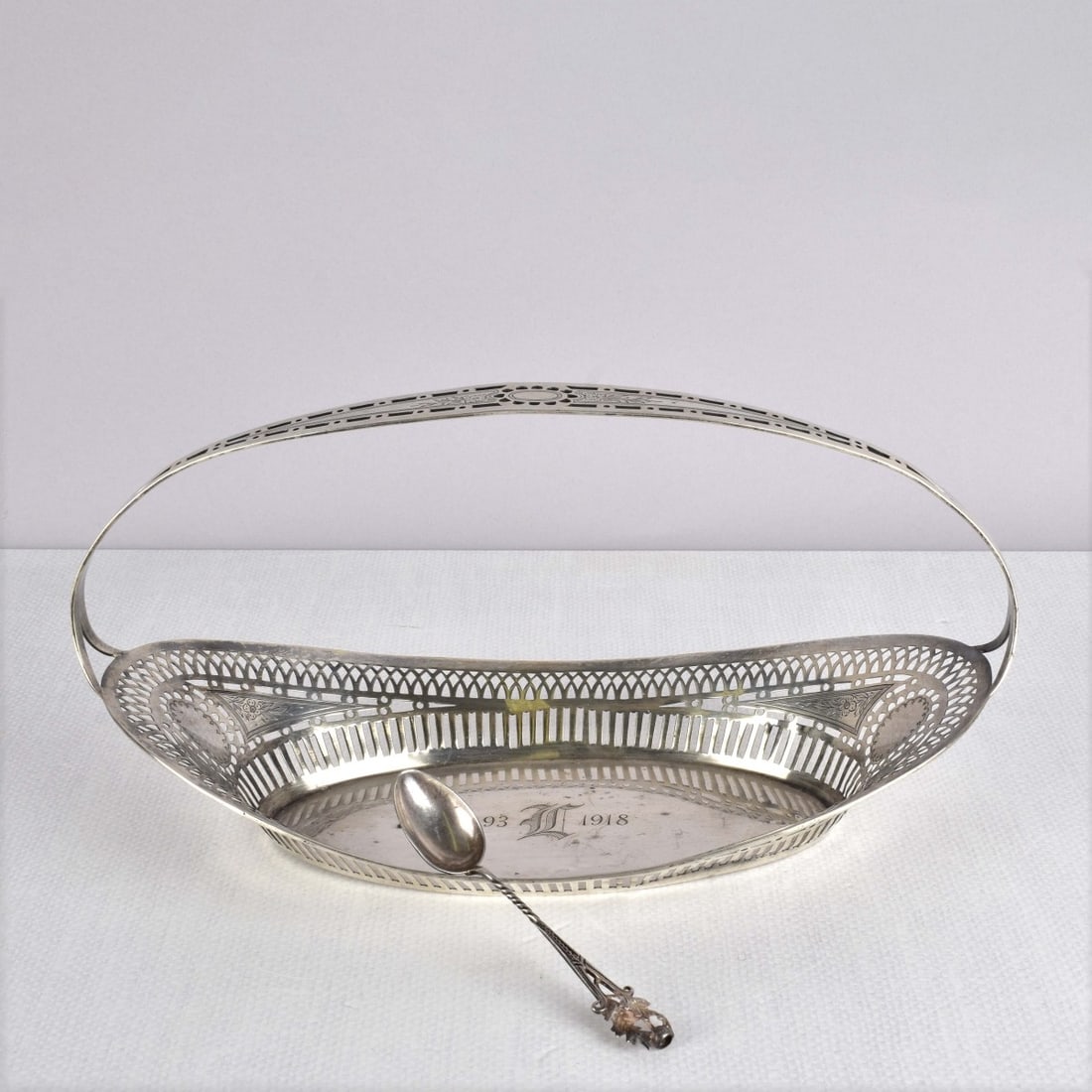 Gorham Sterling Basket & demitasse spoon (1 of 7)