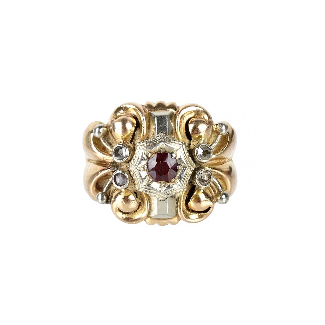 Ruby, Diamond and 14K Ring (1 of 4)