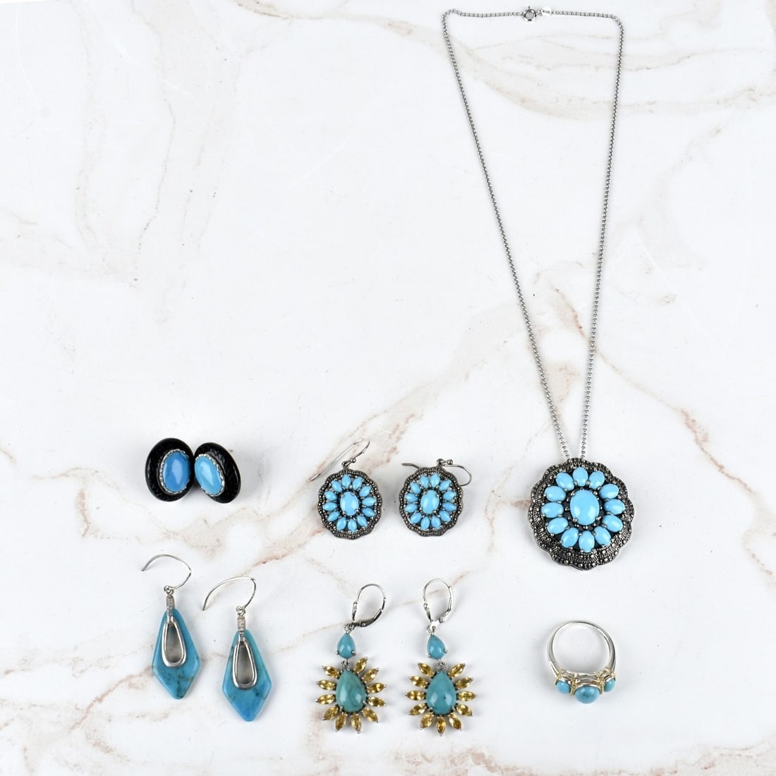 Turquoise and Sterling Jewelry (1 of 2)