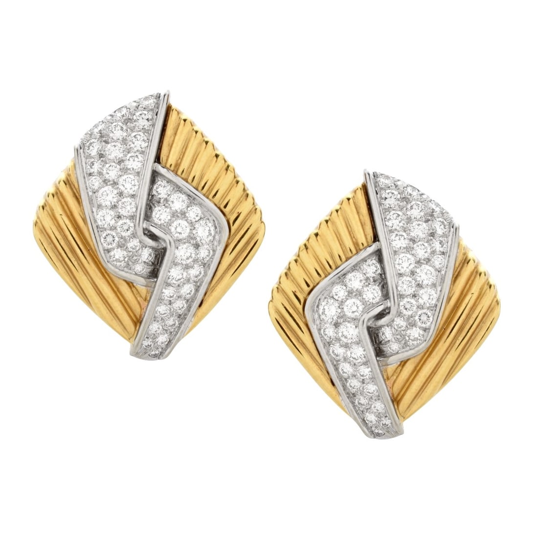 Diamond and 18K Earrings (1 of 4)