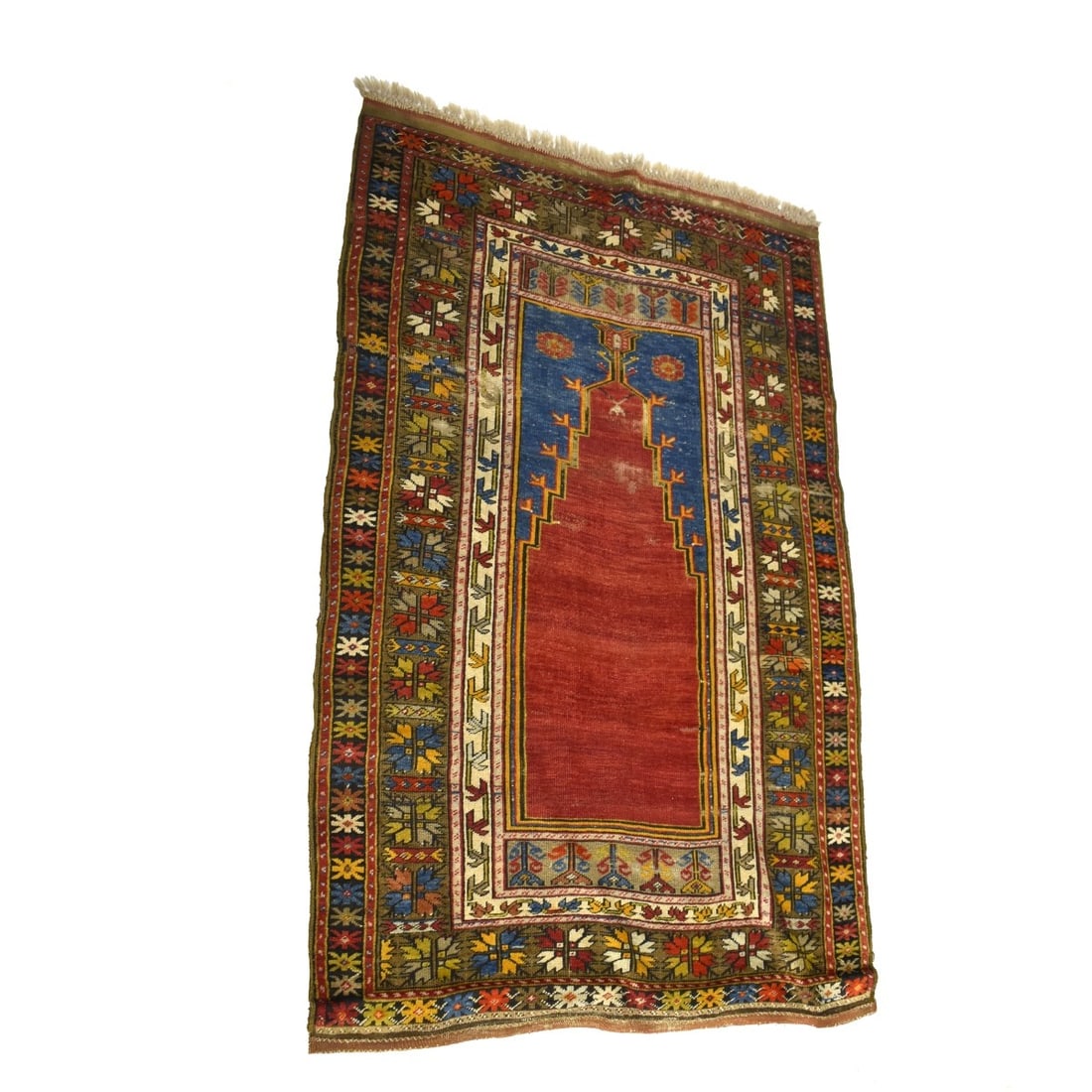 Semi-Antique Turkish Wood Prayer Rug (1 of 6)