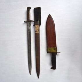 Vintage Knifes and Scabbard Sheaths
