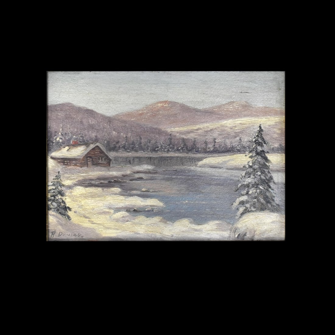 Antique Oil on Panel Landscape (1 of 5)