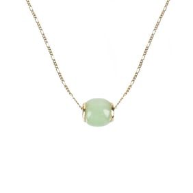 Jade and 14K Necklace