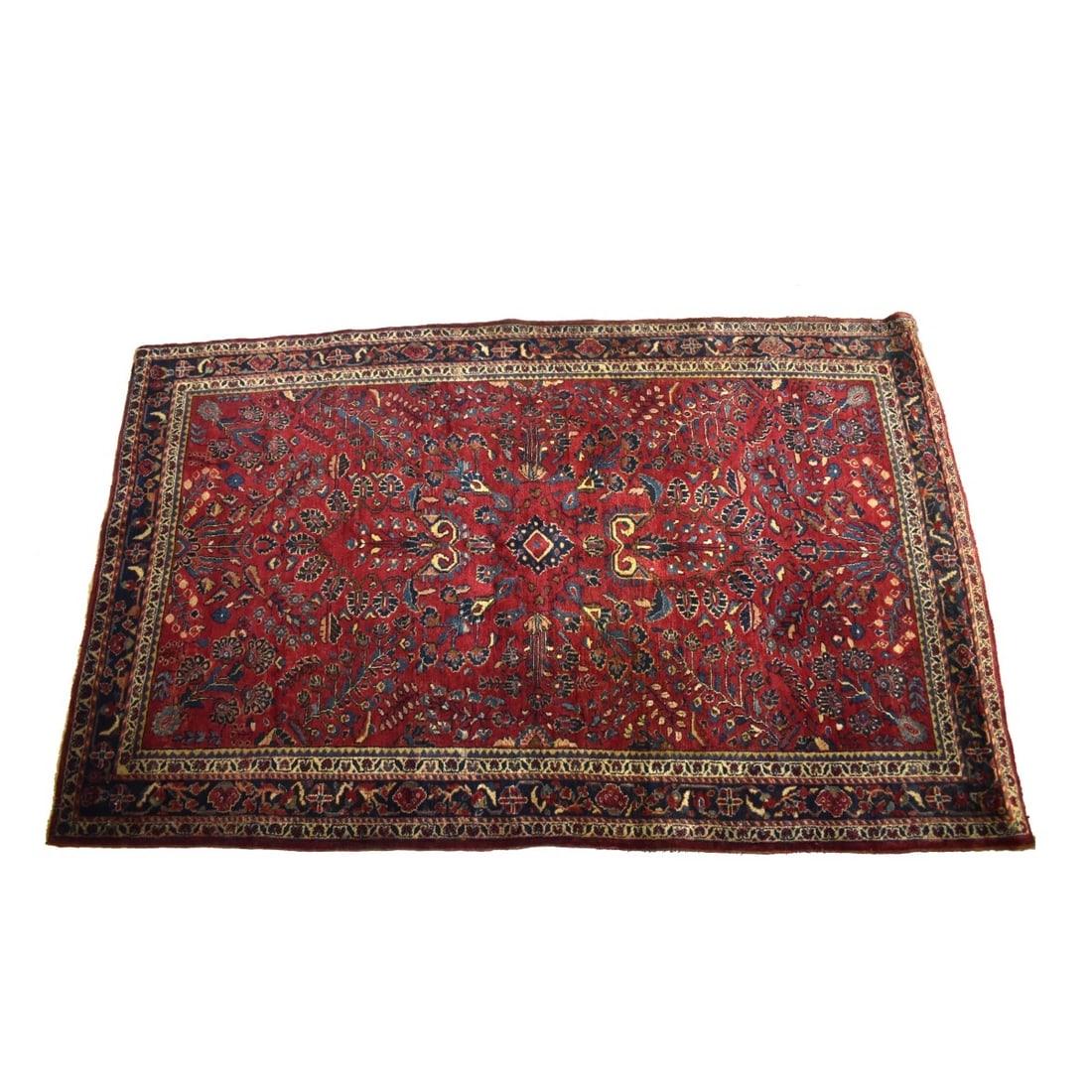 Semi-Antique Persian Sarouk Wool Rug (1 of 6)