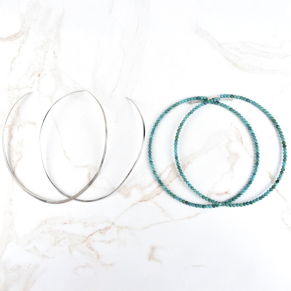 Sterling Silver and Tourquise Necklaces (1 of 2)