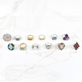 Collection of Vintage Sterling Rings
