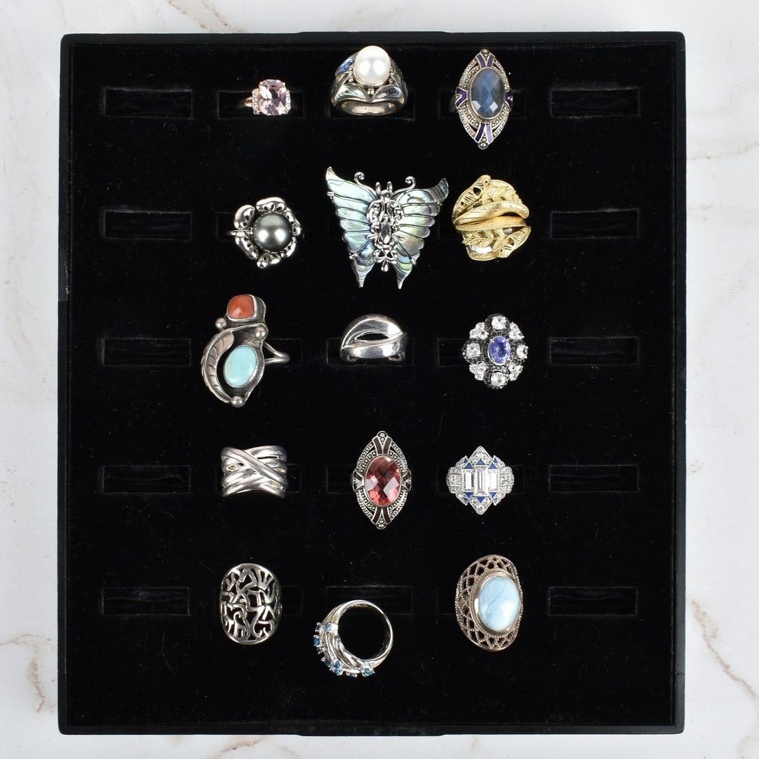 Collection of Sterling Silver Rings (1 of 1)
