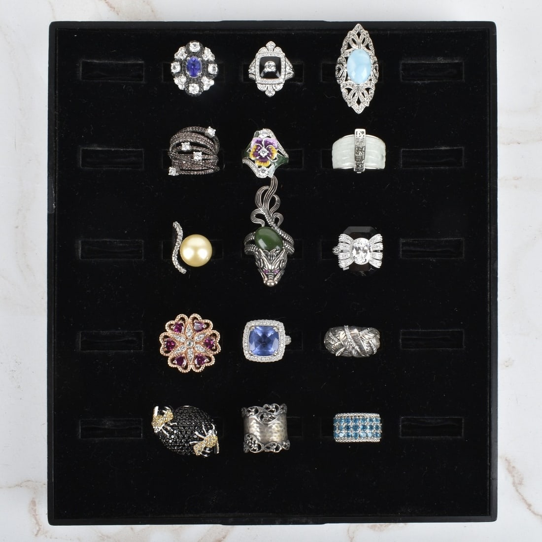 Collection of Sterling Silver Rings (1 of 1)