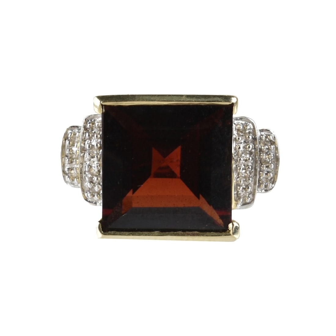 Garnet, Diamond and 14K Ring (1 of 5)