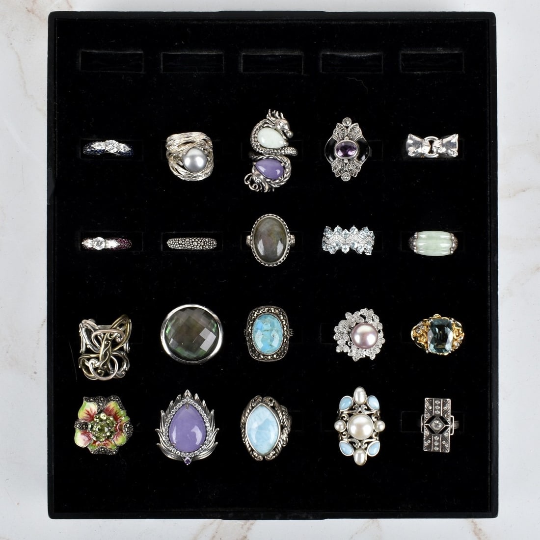 Collection of Sterling Silver Rings (1 of 1)