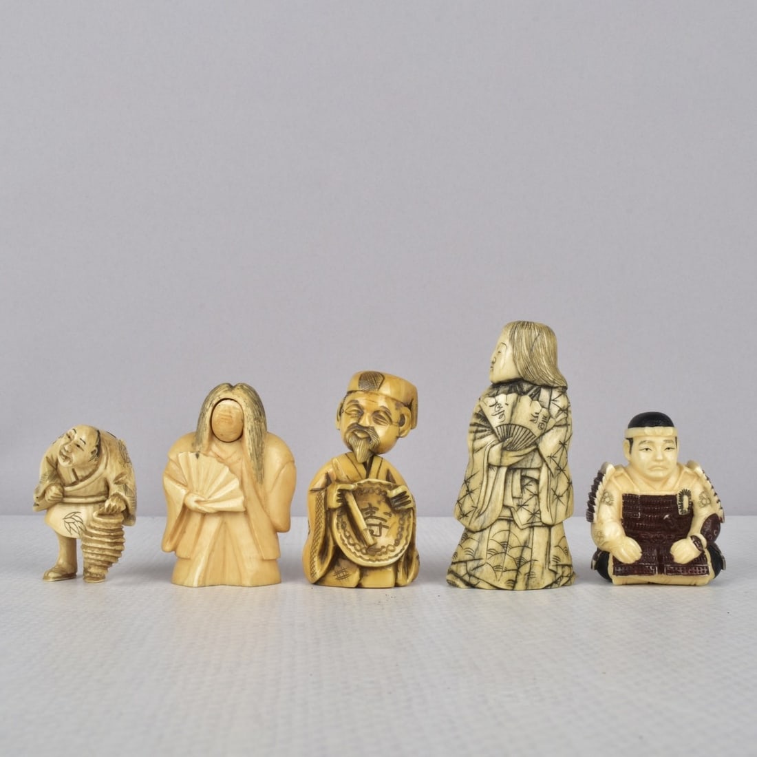 Antique Carved Japanese Netsukes (1 of 5)