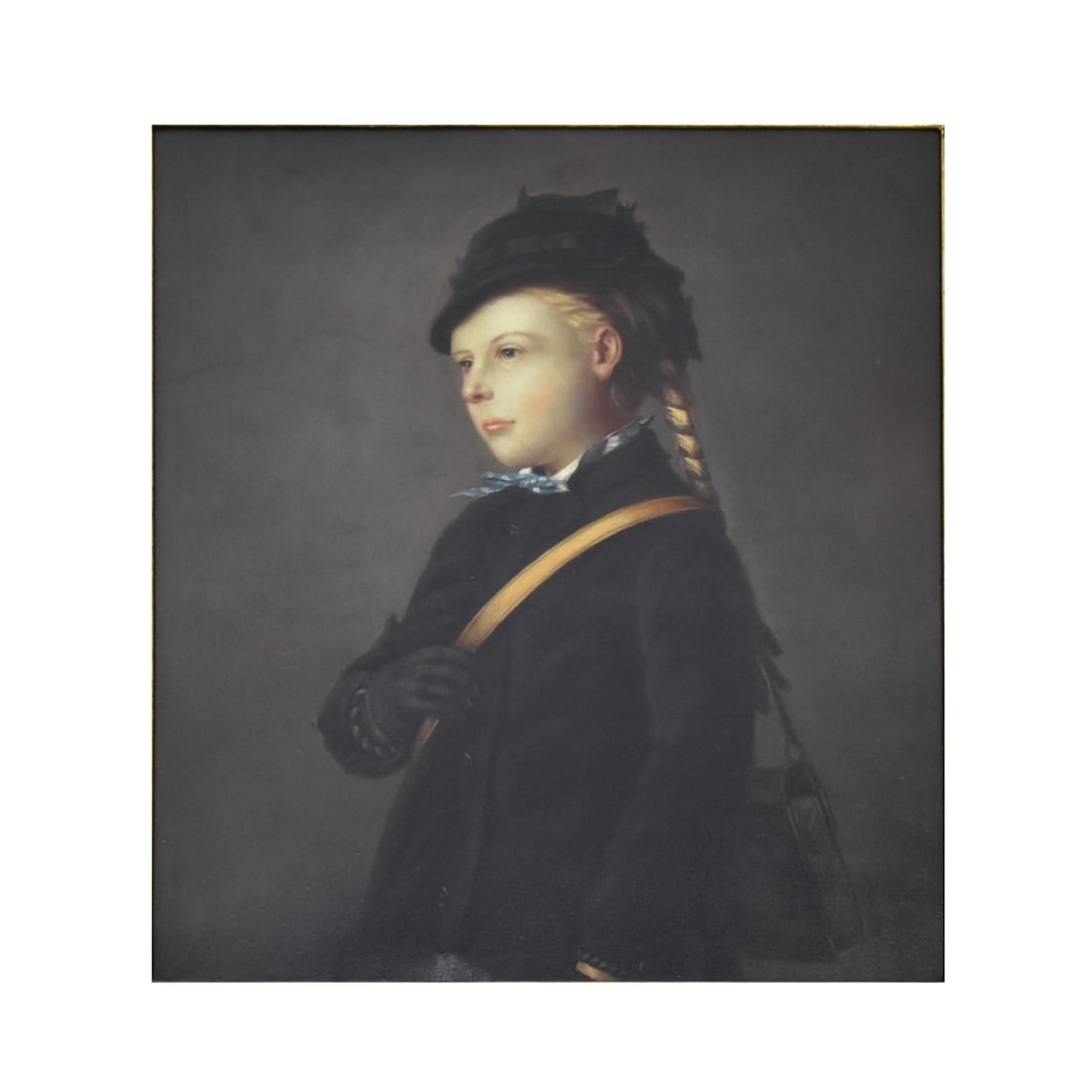 After Albert Samuel Anker, Swiss/Ita. (1831-1910): After Albert Samuel Anker, Swiss/Italian (1831-1910) Framed "The Artists Daughter". Image area measures: 19-1/2" H, 29" 29" W, frame measure: 23-1/2" , 33-1/2" W. Condition: Good condition. Estimate: 