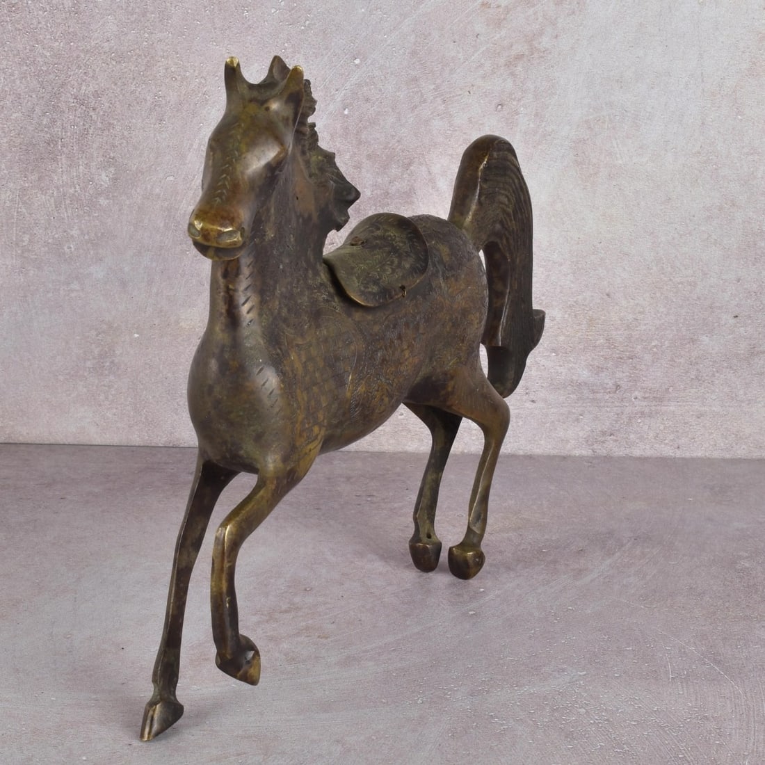 Antique Persian Sculpture of a Galloping Horse (1 of 4)