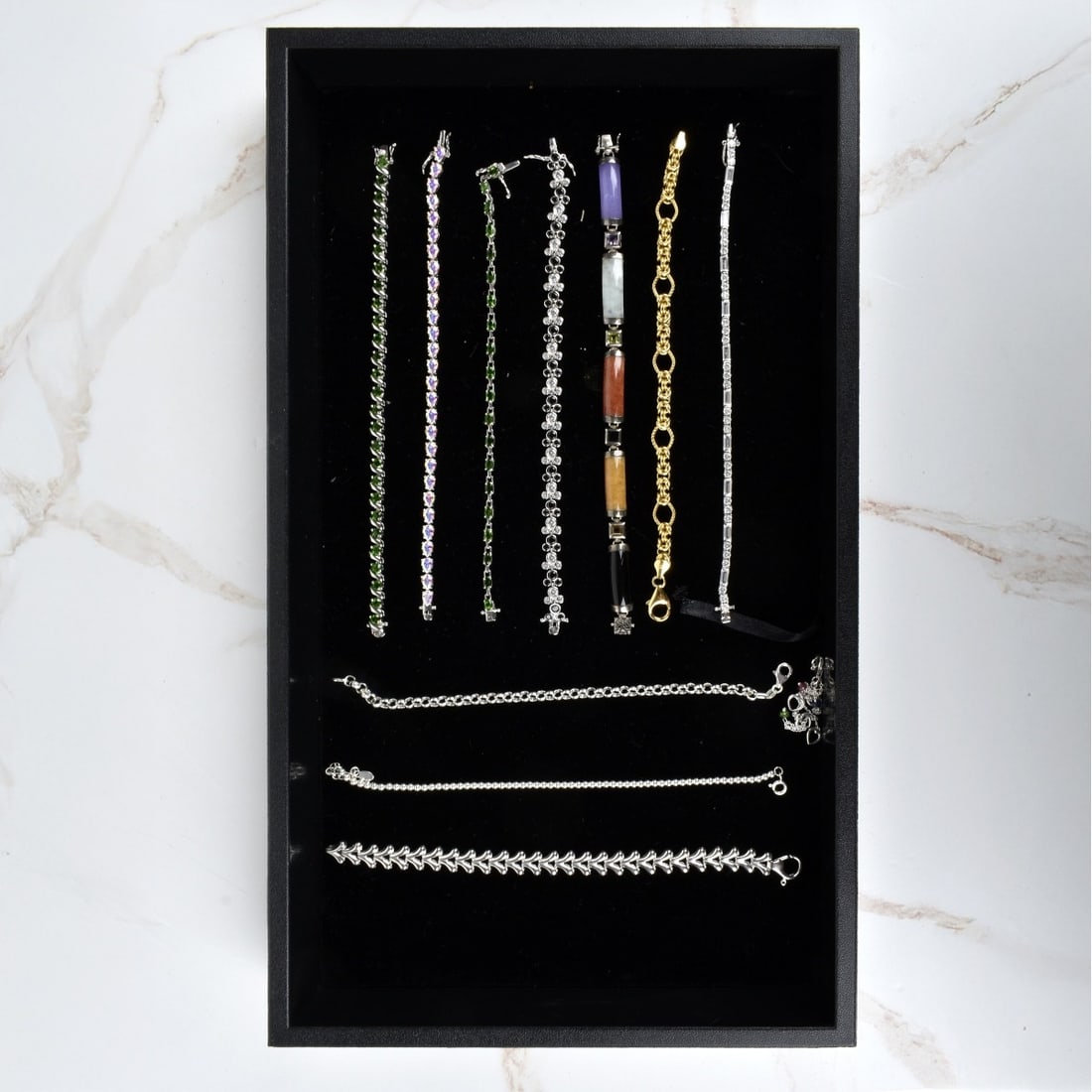 Collection of Vintage Sterling Silver Bracelets (1 of 1)