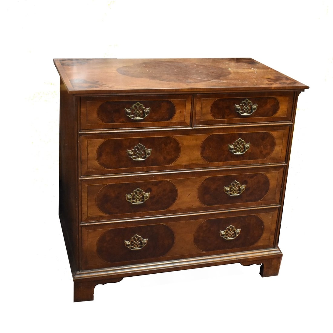 Baker Furniture Burl Walnut Chest (1 of 6)