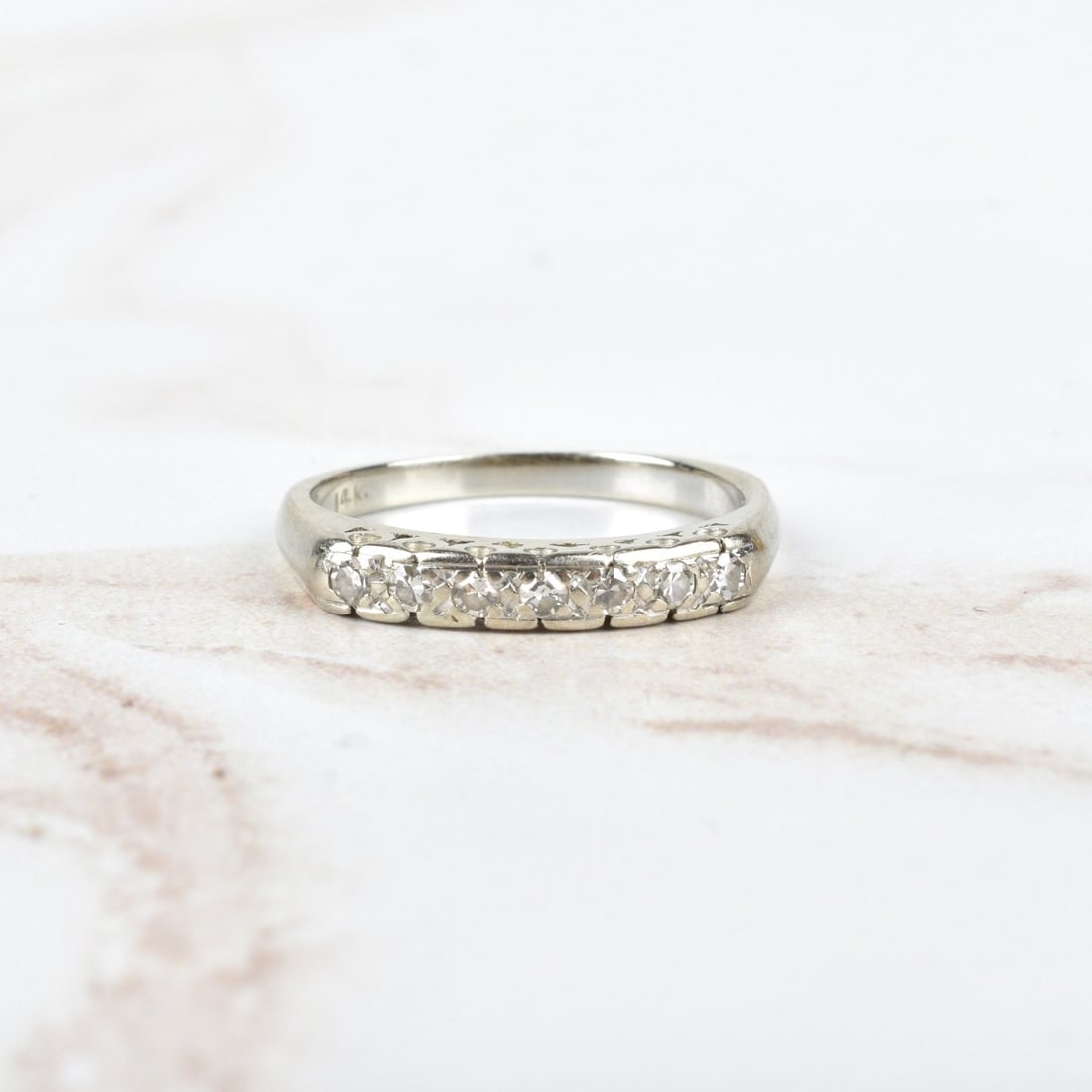 Diamond and 14K Band (1 of 4)