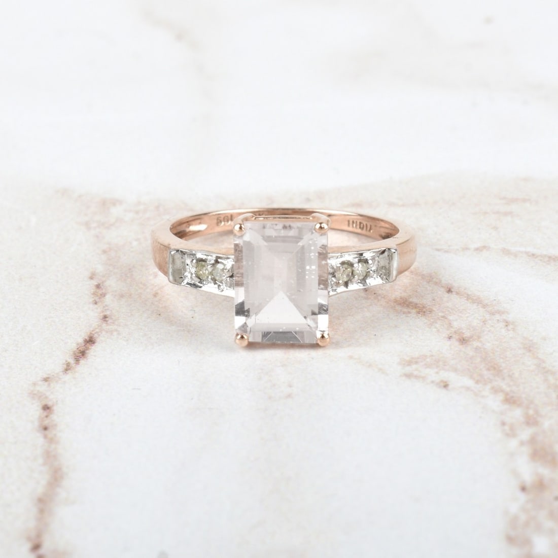 Topaz, Diamond and 10K Ring (1 of 4)