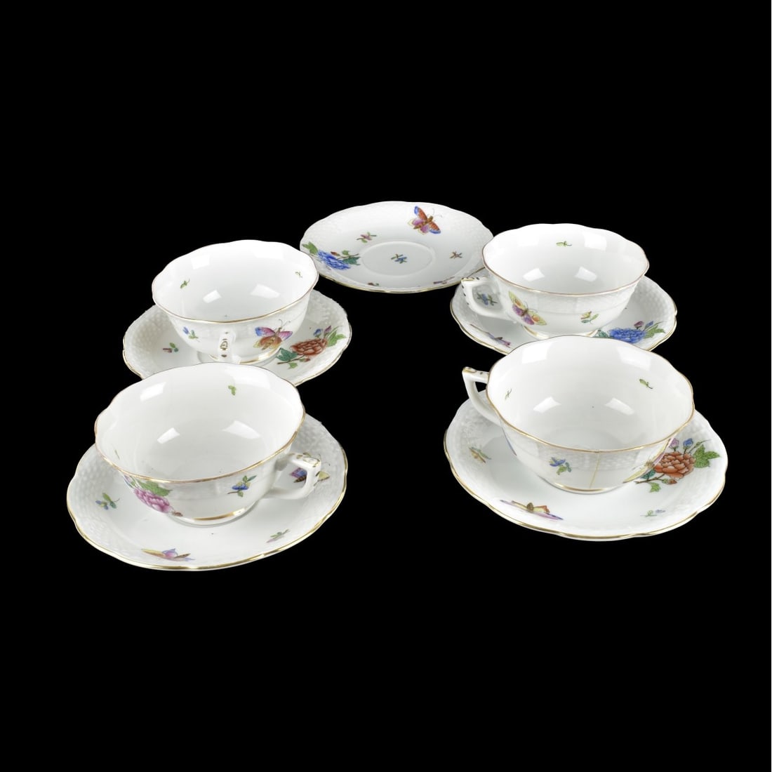 Herend China Saucers and Cups (1 of 5)
