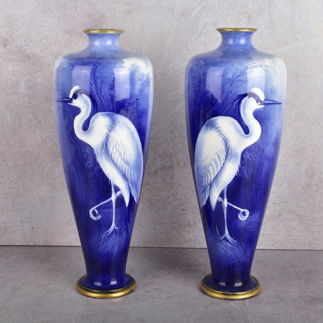 Antique Winton Hand Painted Vases (1 of 6)