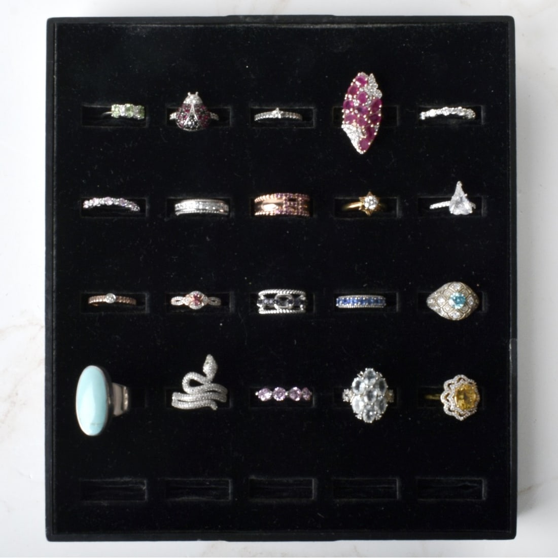 Collection of Vintage Sterling Silver Rings (1 of 1)