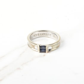 Tiffany & Co 18K and Sapphire Ring