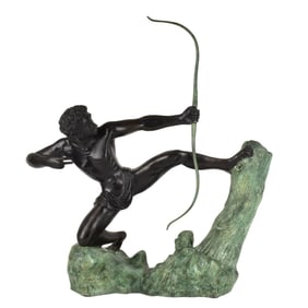 Art Deco Style Bronze of an Archer