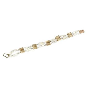 Pearl and 14K Bracelet