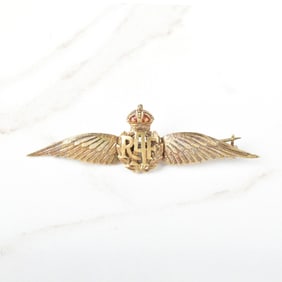 15K Gold RAF Pin