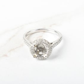 Diamond and Platinum Ring Mount