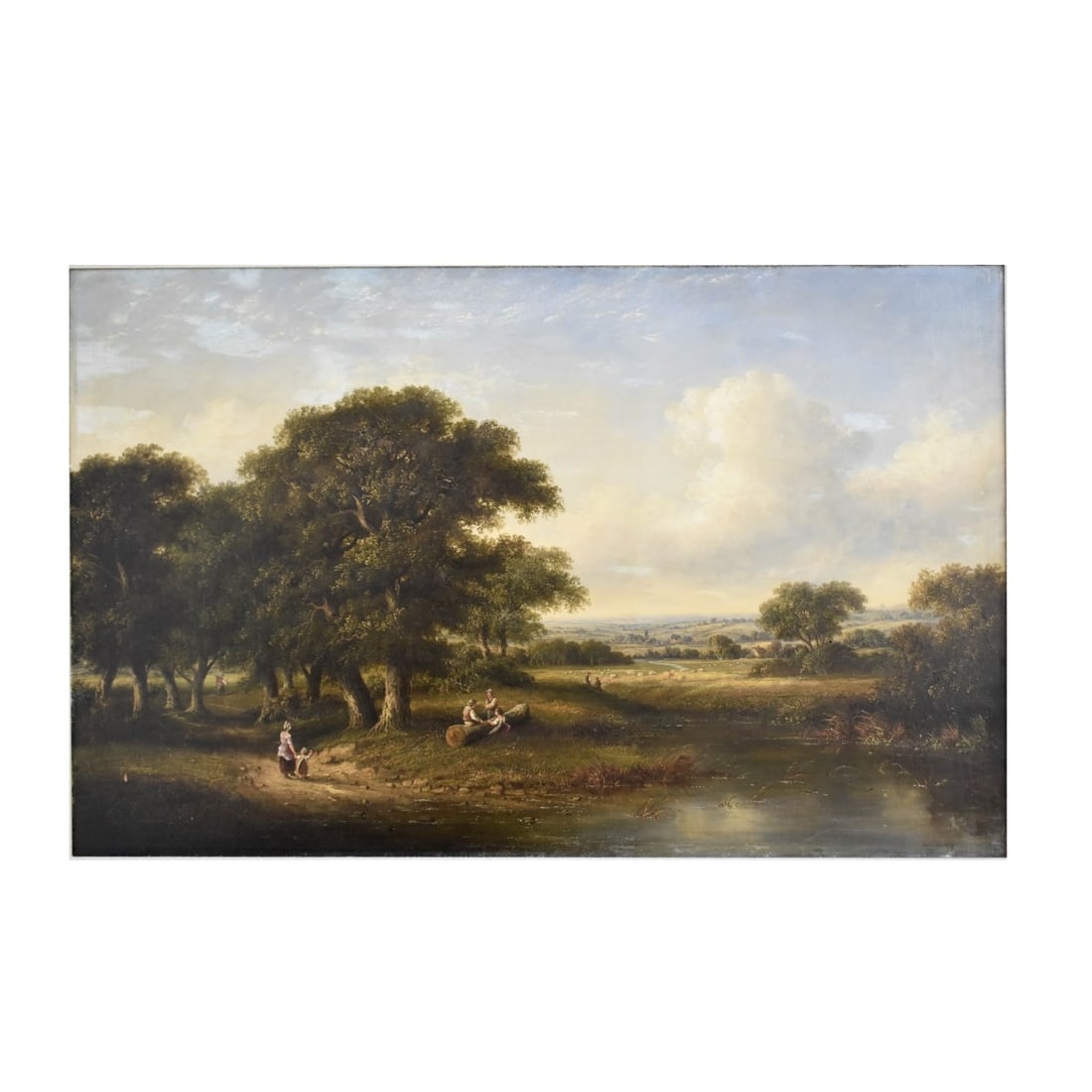 Antique American School Oil on Canvas Landscape (1 of 8)