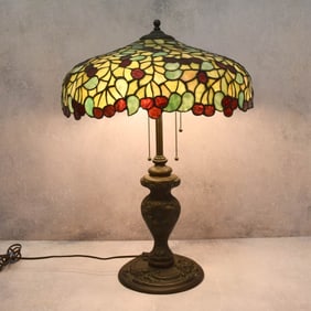 Tiffany Style Stain Glass Table Lamp