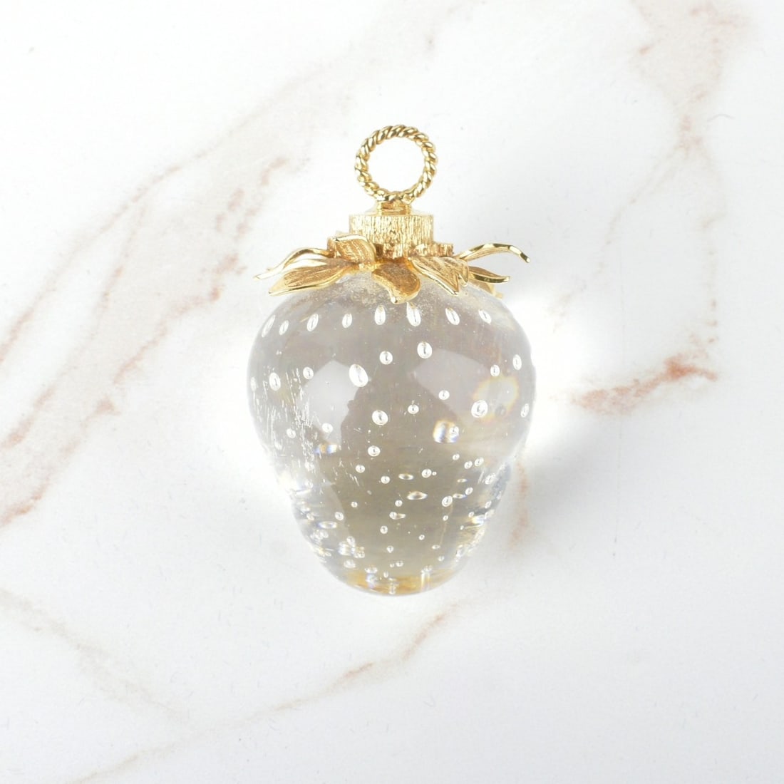 Steuben 18K and Glass Pendant (1 of 3)