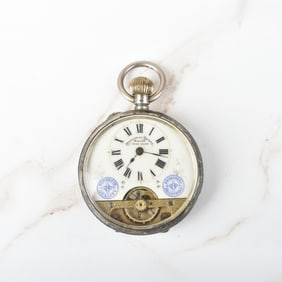 Hebdomas Silver Pocket Watch