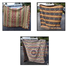 Antique Hand Loomed American Coverlets