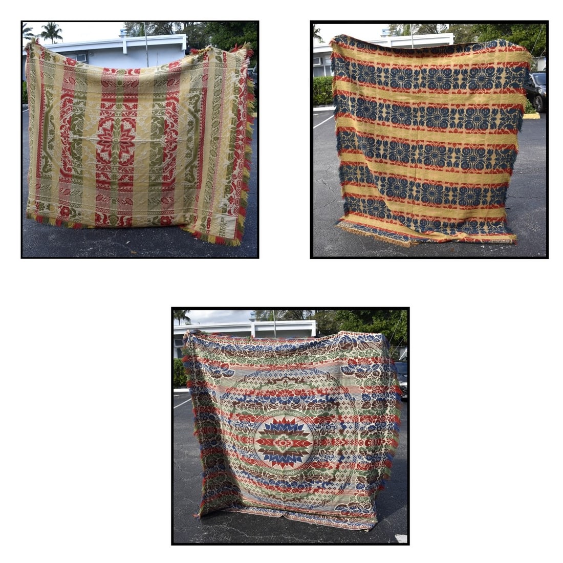 Antique Hand Loomed American Coverlets (1 of 7)