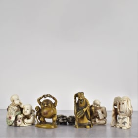 Antique Japanese Carved Netsukes